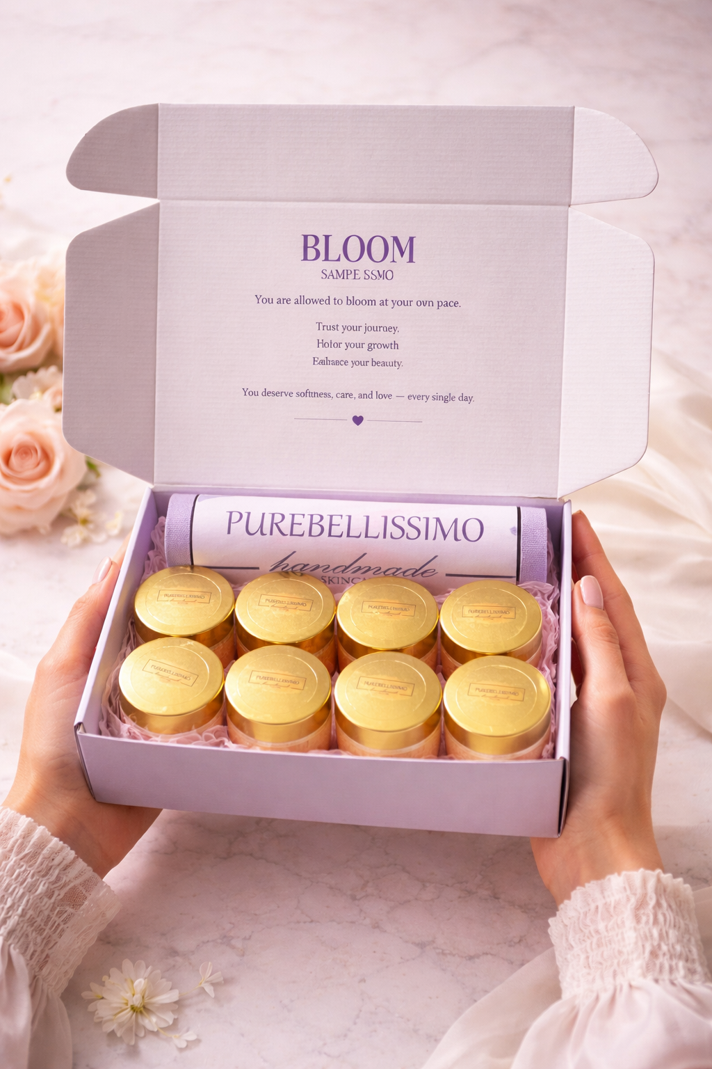 Bloom Box by PureBellissimo – 8 Piece Body Butter Collection Gift Set