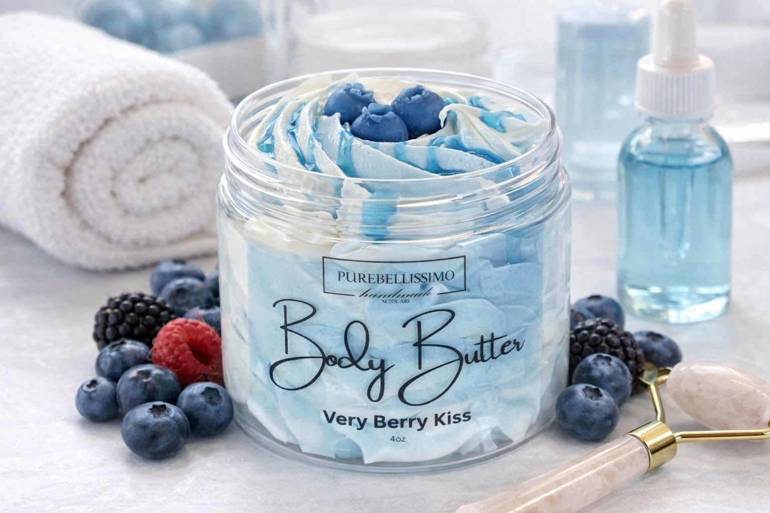 Very Berry Kiss Body Butter | Whipped Shea Butter | PureBellissimo