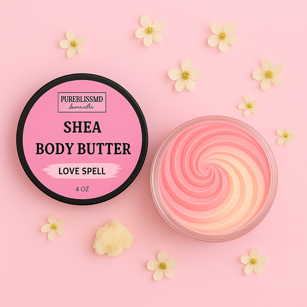 Whipped Body Shea Butter Floral Body Moisturizer for Dry Skin