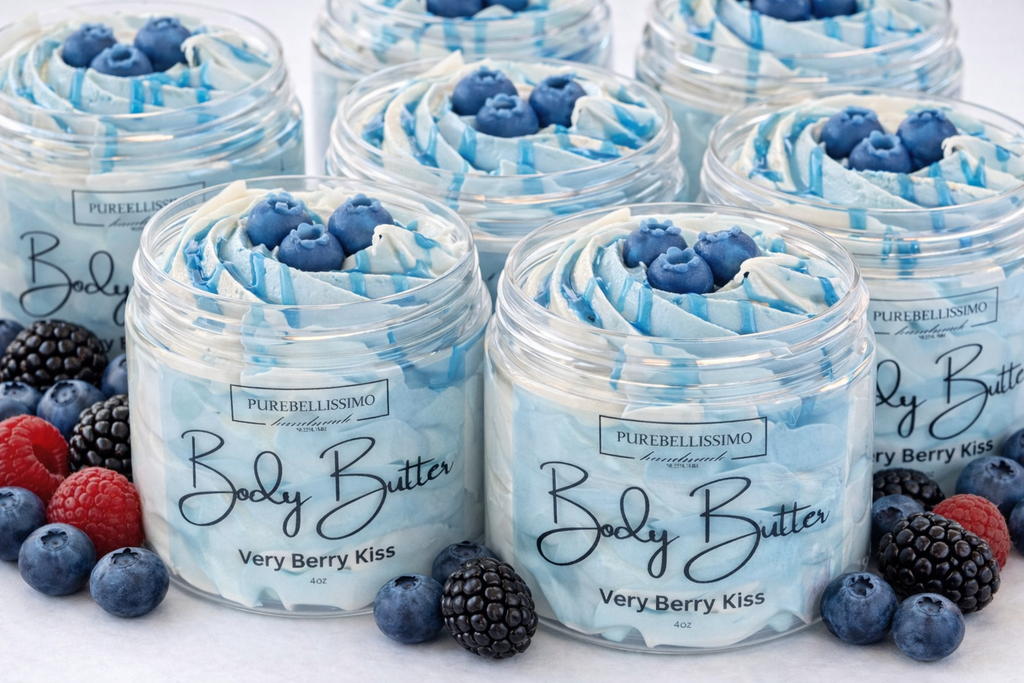 Very Berry Kiss Body Butter | Whipped Shea Butter | PureBellissimo