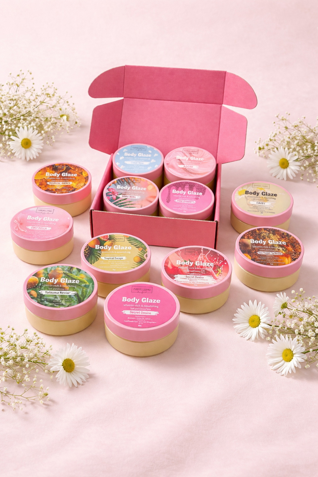 Customize Your Own Body Glaze Box (Choose Any 4) | Hydrating Glossy Skin Set