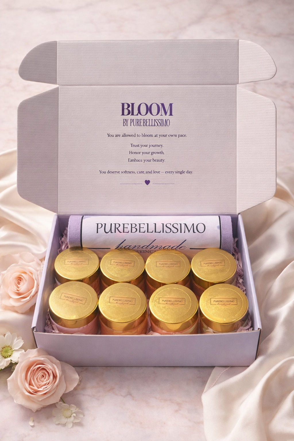 Bloom Box by PureBellissimo – 8 Piece Body Butter Collection Gift Set