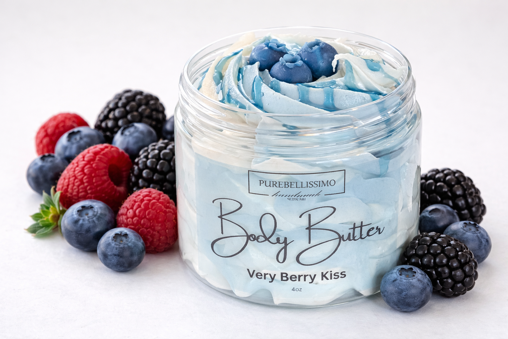 Very Berry Kiss Body Butter | Whipped Shea Butter | PureBellissimo