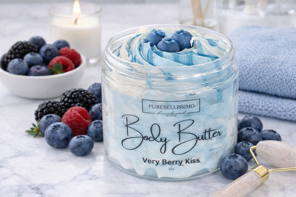 Very Berry Kiss Body Butter | Whipped Shea Butter | PureBellissimo