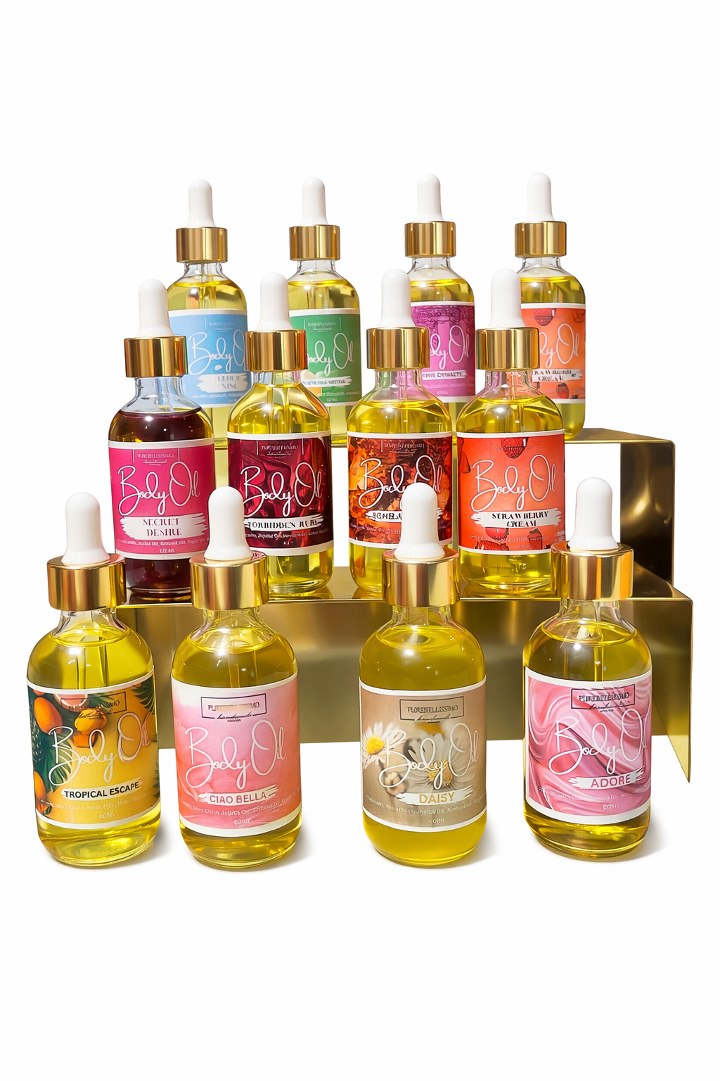 Body Oil Set (4 Pack) | Choose Your Scents | Luxury Glow Oils