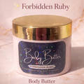 Forbidden Ruby Body Butter – Whipped Shea & Mango Butter | Soft Glow Moisturizer | 5 oz