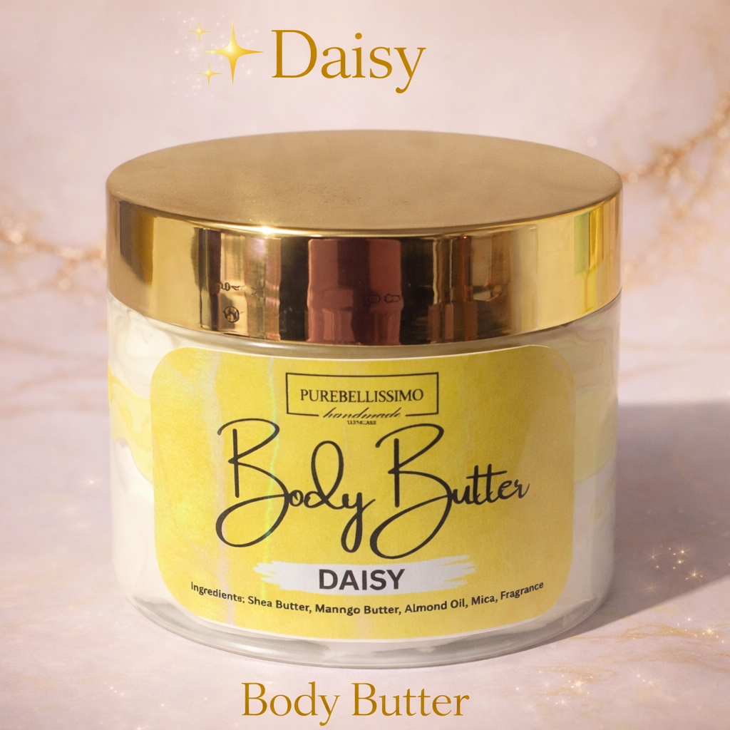 Daisy Body Butter – Whipped Shea & Mango Butter | Soft Hydrating Glow | 5 oz