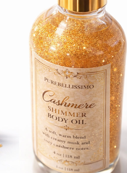 Luxurious Cashmere Shimmer Body Oil | Oil For Radiant Glow | PureBellissimo
